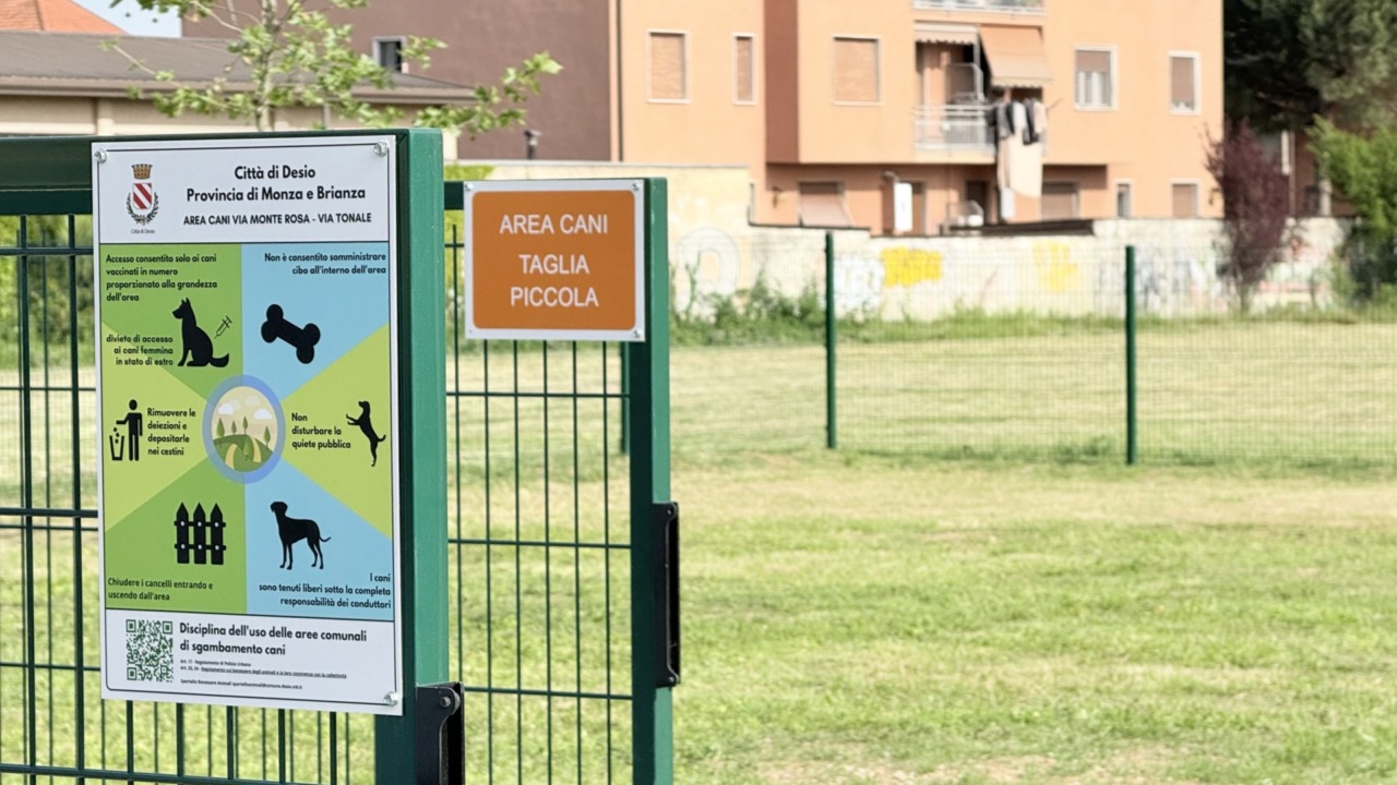 Inaugurata la nuova area cani di via Monte Rosa a Desio