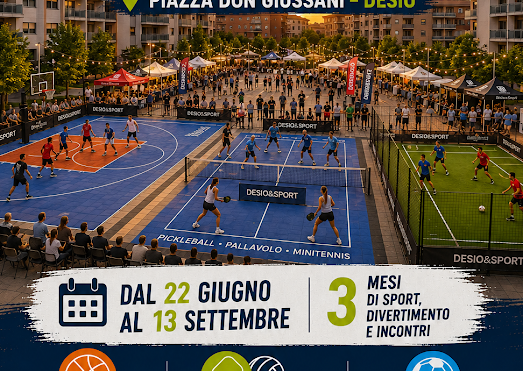 Piazza dello Sport: tre mesi di eventi e attività per tutti